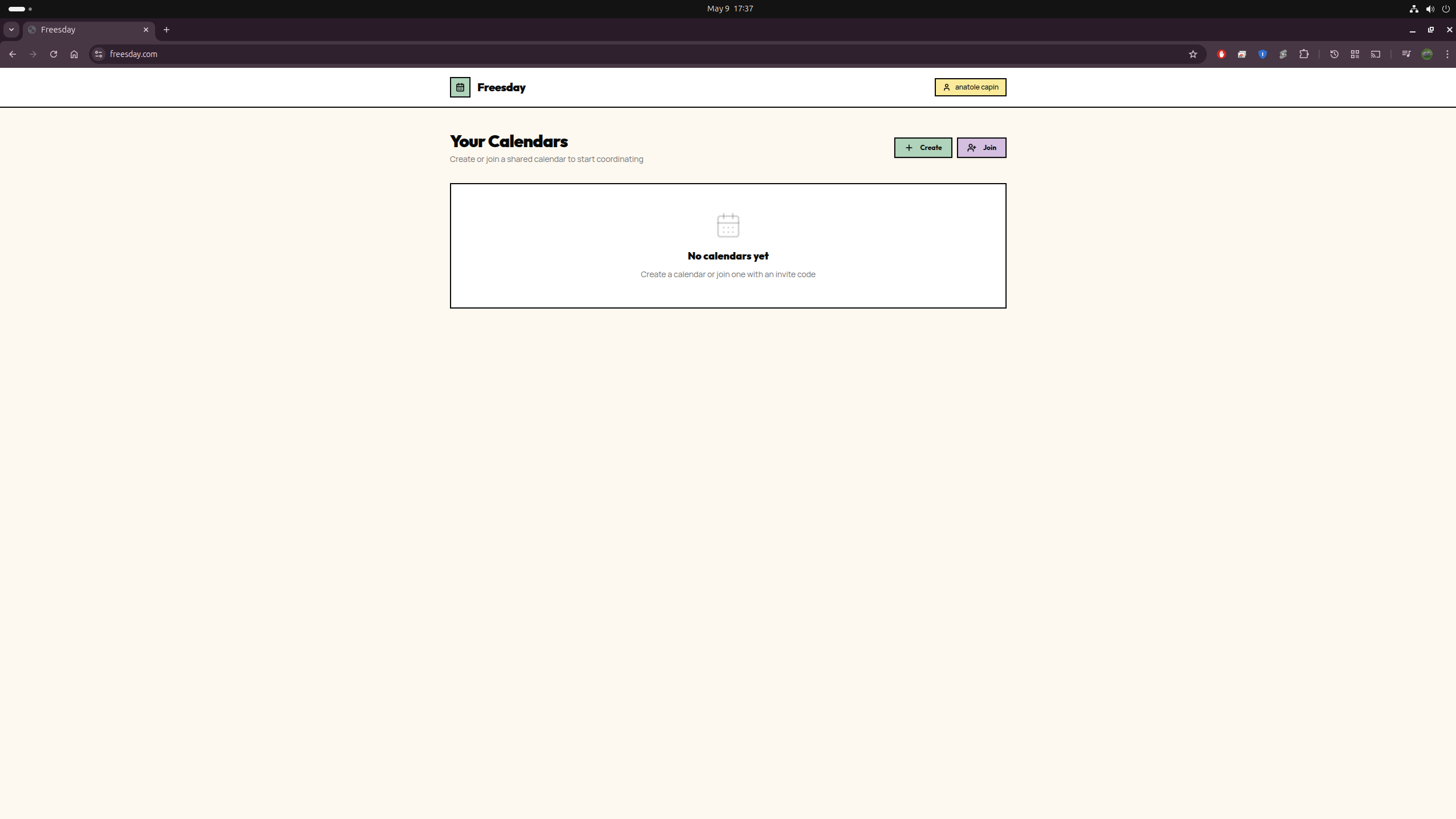freesday website preview